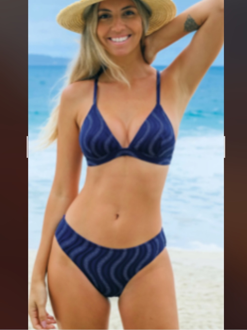 CUPSHE Mysterious Sea Cross Back Bikini
